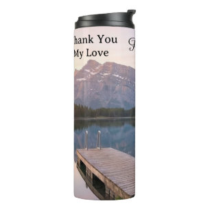 Personalise Alps Mountain Lake Nature Landscape Thermal Tumbler