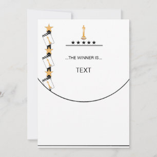 Personalise "AND THE WINNER IS"...Award Cards