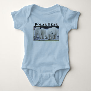 Personalise Animal Polar Bear Outdoor Wildlife Baby Bodysuit