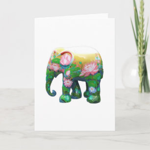 Personalise Animal Safari Jungle Africa Flowers Card