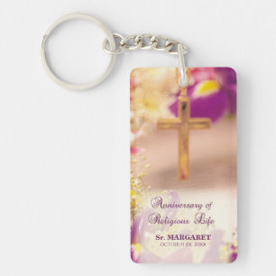 Personalise, Anniversary Religious Life, Nun Key Ring