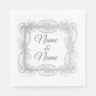 Personalise Anniversary, Wedding, Special Occasion Napkin