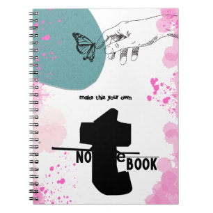 PERSONALISE: Arty Notebook and Butterfly