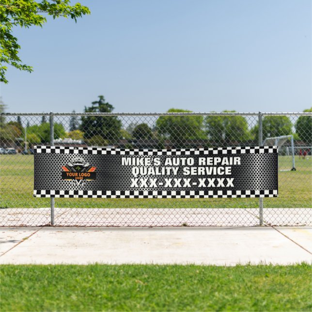 Personalise Auto Repair Shop With Your Logo Design Banner (Insitu)