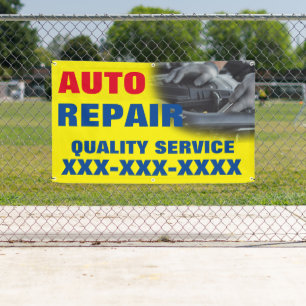 Personalise Automotive Repair Shop Advertisement  Banner