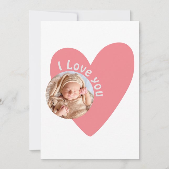 Personalise Baby Gift with Photo & Message   Invitation (Front)