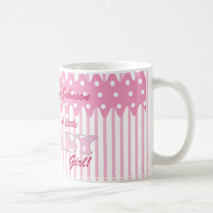 Personalise Baby Girl Cartoon Bears Coffee Mug