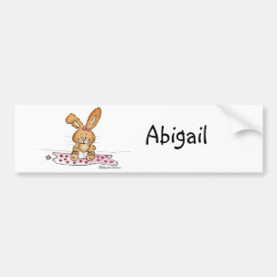 Personalise Baby Girl Design with Name Bumper Sticker