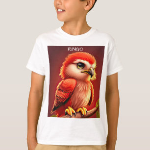 Personalise Baby Red Hawk T-Shirt