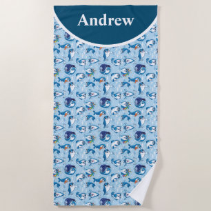 Personalise Baby Seals Beach Towel