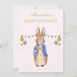 Personalise Baby Shower Classic rabbit Invitation