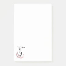 Personalise Ballerina Sketch in Pink