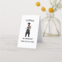 personalise barber Appointment Card