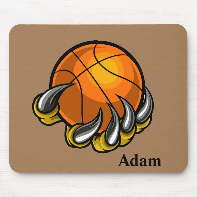 Personalise Basketball Dragon Claw Mouse Mat (Front)