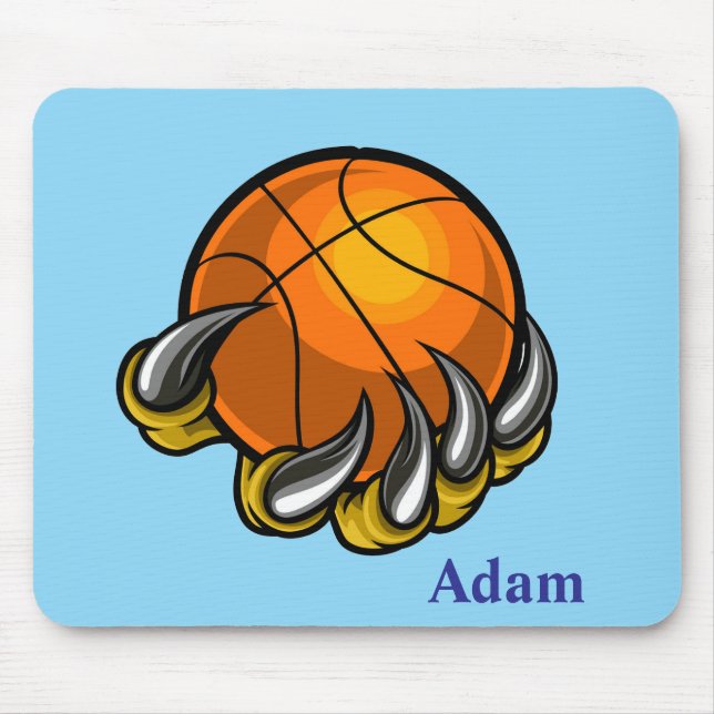 Personalise Basketball Dragon Claw Mouse Mat (Front)