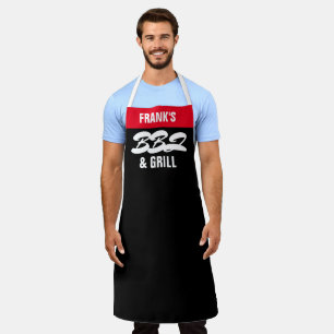 Personalise BBQ & Grill Custom NAME Personal Chef  Apron