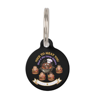Personalise BBQ Grill Master Gift Nice To Meat You Pet Tag