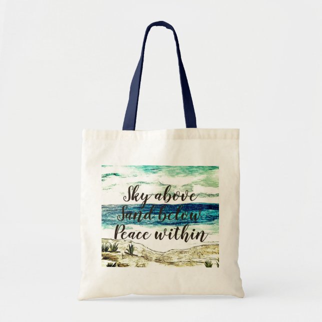 Personalise Beach Tote Bag (Front)