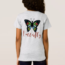 Personalise Beautiful Butterfly and Colourful Wing