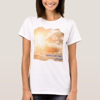 Personalise Believe in the Light T-Shirt