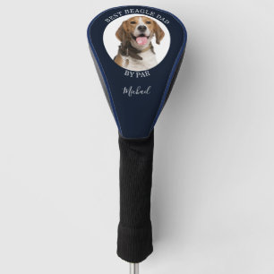 Personalise Best Beagle Dog Dad Birthday Pet Photo Golf Head Cover