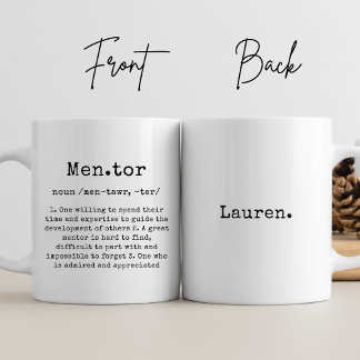 Personalise Best Mentor Ever Custom Thank You Gift Coffee Mug