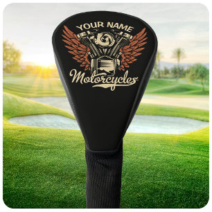  Personalise Biker Motorcycles Motor Wings Garage  Golf Head Cover