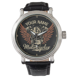  Personalise Biker Motorcycles Motor Wings Garage  Watch