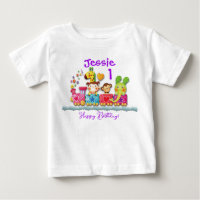 Personalise Birthday Animal Train Young Child 