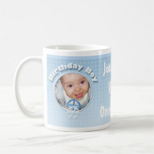 Personalise Birthday Boy Winter Onederland mug