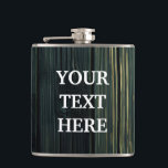 Personalise Black Wood Hip Flask<br><div class="desc">This is Black Chalkboard Modern Flask.  This flask feature is a Black Chalkboard background. It is Fully customisable. It is a unique gift that's perfect for weddings,  birthdays,  and special events.</div>