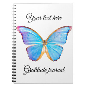 Personalise BLUE BUTTERFLY Notebook