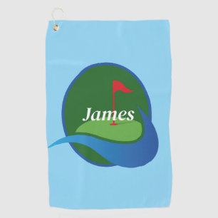 Personalise Blue  Golf Towel