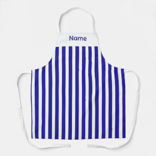 Personalise Blue Stripes Apron