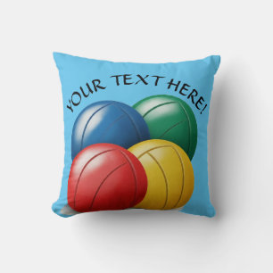 Personalise Bocce Ball Player Gift Decor Cushion
