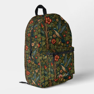 Personalise Bohemian hummingbird boho botanical Printed Backpack