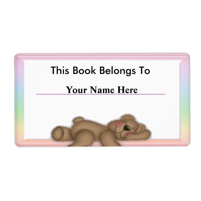 Personalise Book Labels for Kids (Front)