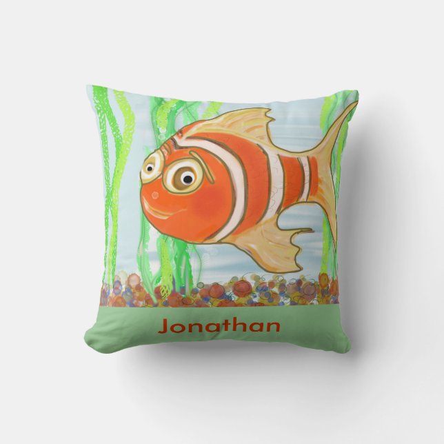 Personalise Boy's Bedroom Pillow (Front)