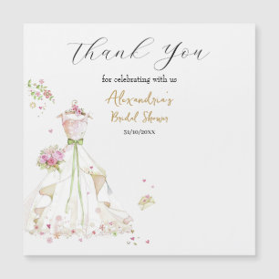 Personalise Bridal Shower Dress Thank you