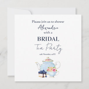 Personalise Bridal Shower Tea Party Save The Date
