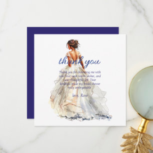 Personalise Bridal Shower Thank you Card