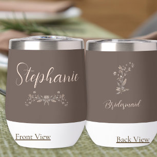 Personalise Bridesmaid Rustic Elegant