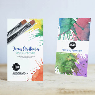 Personalise Business   Art Supplies Business Card