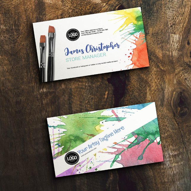 Personalise Business | Art Supplies Card (Creator Uploaded)