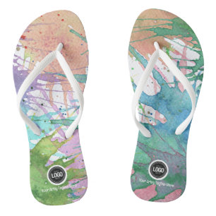 Personalise Business Art Supplies Flip Flops