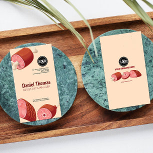 Personalise Business Butcher Shop Card