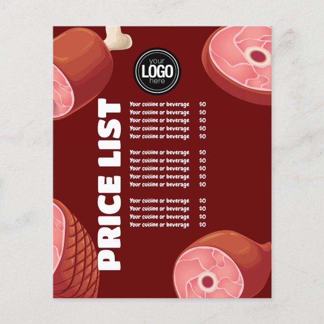 Personalise Business | Butcher Shop Flyer (Front)