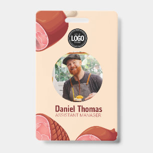 Personalise Business Butcher Shop ID Badge