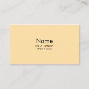 Personalise Business Card Creme