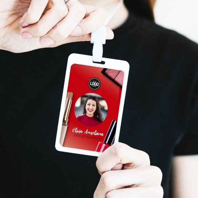 Personalise Business | Modern Makeup Company ID Badge (Creator Uploaded)